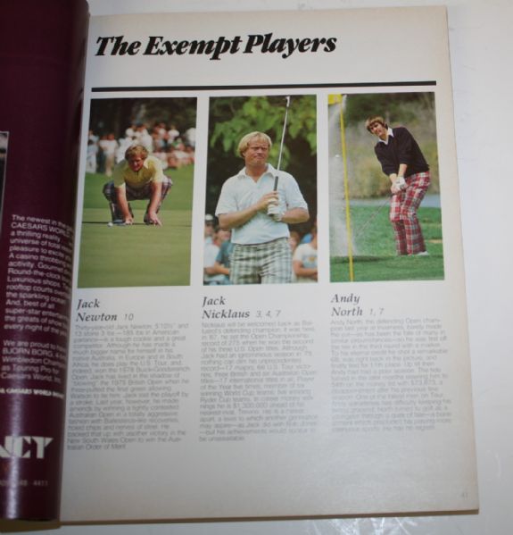 1980 U.S. Open Program-Jack Nicklaus' 16th Major, 4th U.S. Open Win