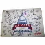 2011 Field Signed US Open Embroidered Flag