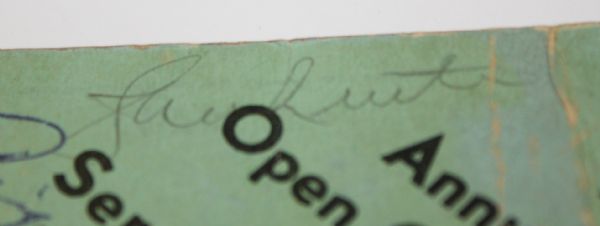 1946 Western Open Ticket - Signed by CHAMP Ben Hogan, Byron Nelson,Vic Ghezzi, Craig Wood, Jimes Hines,etc.