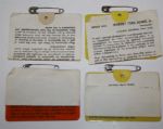Lot of 4 Masters Badges: 1967, 1969, 1971, and 1973