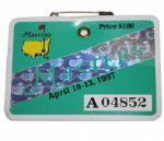 1997 Masters Badge - Tiger Woods First Masters Victory