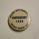 1939 Western Open Contestant Badge