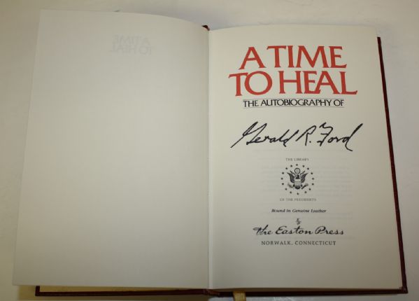 Gerald Ford Hand Signed 'A Time To Heal' Limited Edition