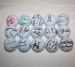 Lot of 15 Signed Golf Balls