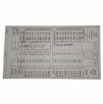 Lionel Herbert Signed Losantiville Country Club Scorecard