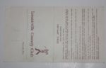 Lionel Herbert Signed Losantiville Country Club Scorecard