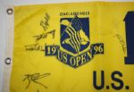 Multi-Signed 1996 US Open Screen Flag - Oakland Hills