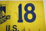Multi-Signed 1996 US Open Screen Flag - Oakland Hills