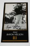 Byron Nelson Signed 1942 Grand Slam Ventures Champions of Golf Card