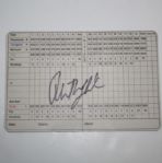 Phil Mickelson Signed Baltusrol Scorecard