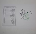 Charl Schwartzel Signed Masters Scorecard