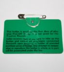 1968 Masters Badge Signed by Bob Goalby