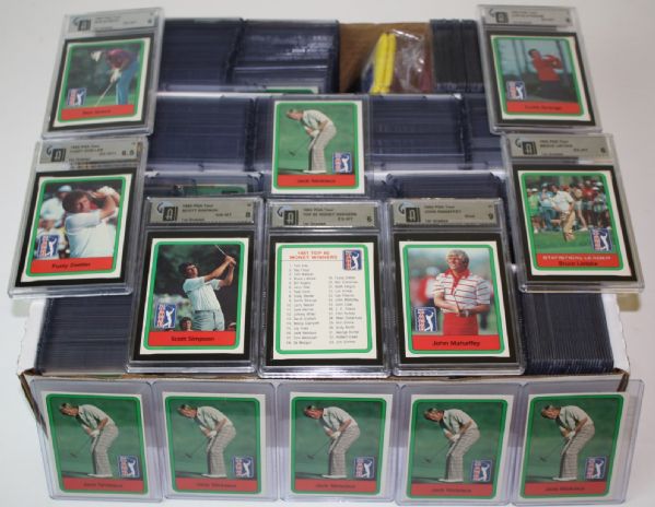 Box of 1982 Donruss Golf Cards - About 400 Cards