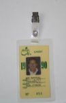 1990 Masters Caddy Badge for Don Wanstall 