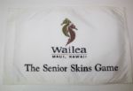 Lot of 2: Senior Skins Game Embroidered Flag - Wailea - Maui, Hi