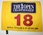 Lot of 5: 2001 The Open Championship Flag - Royal Lytham and St. Innes