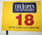 Lot of 5: 2001 The Open Championship Flag - Royal Lytham and St. Innes