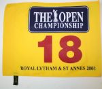 Lot of 5: 2001 The Open Championship Flag - Royal Lytham and St. Innes