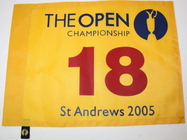 Lot of 2: 2005 The Open Championship Flag - St. Andrews