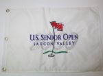 2000 Senior Open Flag - Saucon Valley: White Embroidered Flag and Yellow Screen Flag - 2 Flags