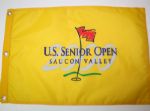 2000 Senior Open Flag - Saucon Valley: White Embroidered Flag and Yellow Screen Flag - 2 Flags