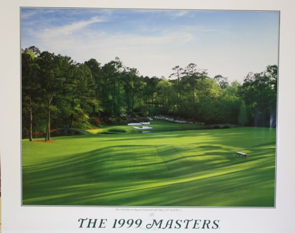1999 Masters Commemorative Poster - Depicting the 12th Hole