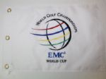 Lot of 3 Embroidered Flags: 2000 Compaq Classic, 2001 Worldcom Classic, and 2002 World Golf Championship