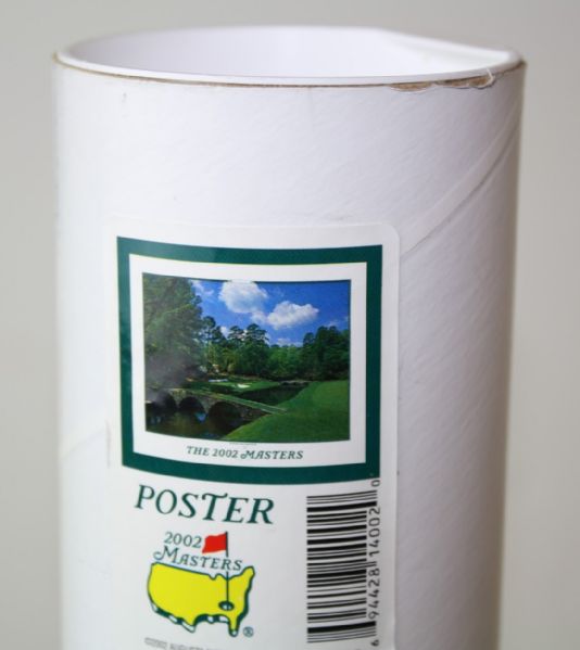 2002 Masters Commemorative Poster - Depicting 12th Hole - Unopened