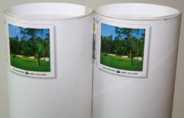 Lot of 2: 2003 Masters Commemorative Poster - Looking at 13th Green - Unopened