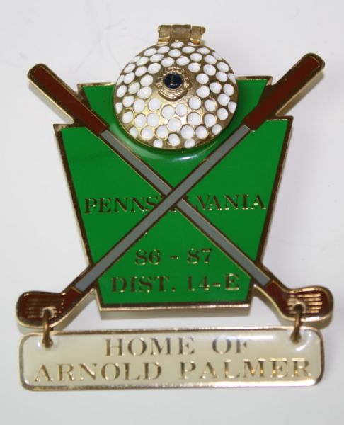 Rare Arnold Palmer Pennsylvania Lions Club Pin