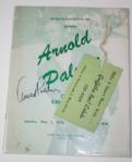 Arnold Palmer Signed Exhibition Program with Ticket