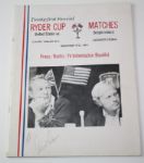 Arnold Palmer Signed 1975 Ryder Cup Media Guide