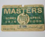 1974 Masters Badge - Gary Player Winner