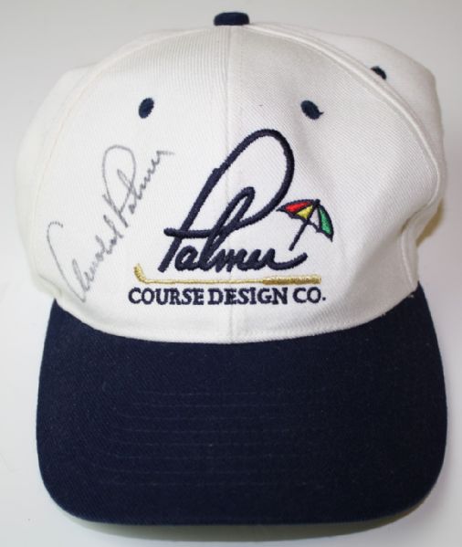 Arnold Palmer Signed 'Palmer, Course Design Co.' Hat