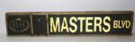 Unique Masters Blvd Wood Street Sign from Bay Hill Golf Course Community