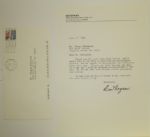 Ben Hogan Signed Letter to Tom Robinson with Envelope - 6/17/1993