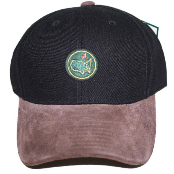 Augusta National Members 2013 Black Circle Patch Hat with Brown Bill
