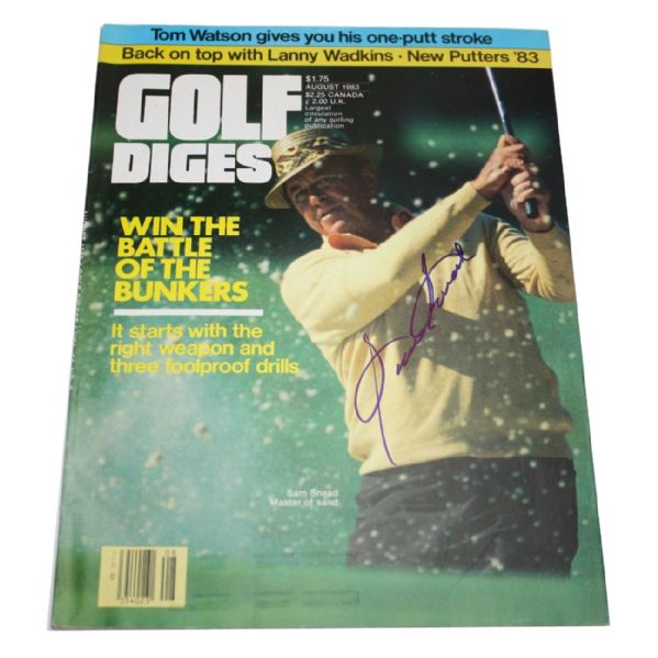 Sam Snead Signed Golf Digest JSA COA