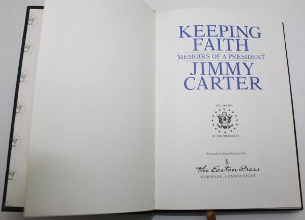 Hand Signed Jimmy Carter 'Keeping Faith' - Memoirs of a President JSA COA