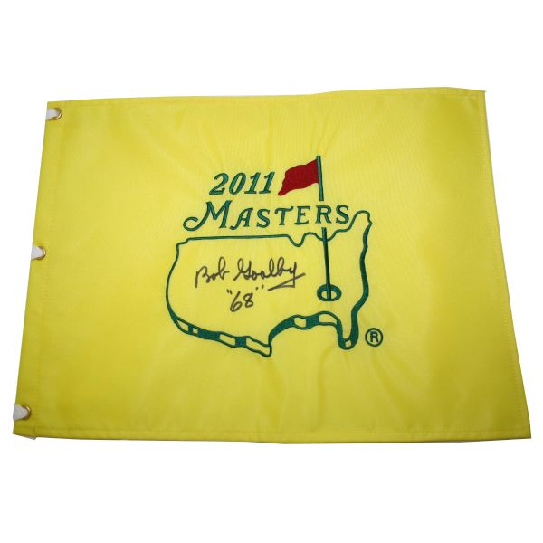 Lot of 3 Autographed 2011 Masters Flags - Casper, Coody, and Goalby JSA COA