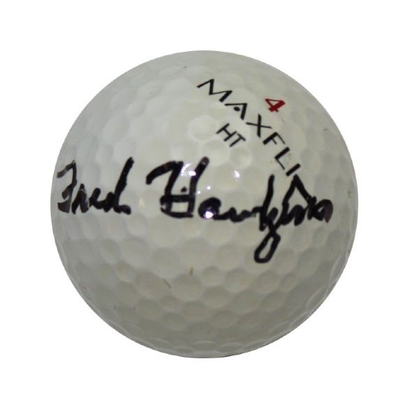 Fred Hawkins Autographed Golf Ball JSA COA