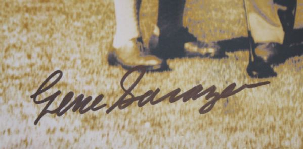 Gene Sarazen Signed Frank Christian Original 8x10 Photo - Golf Greats - Jones, Hagen, Sarazen, Armour JSA COA