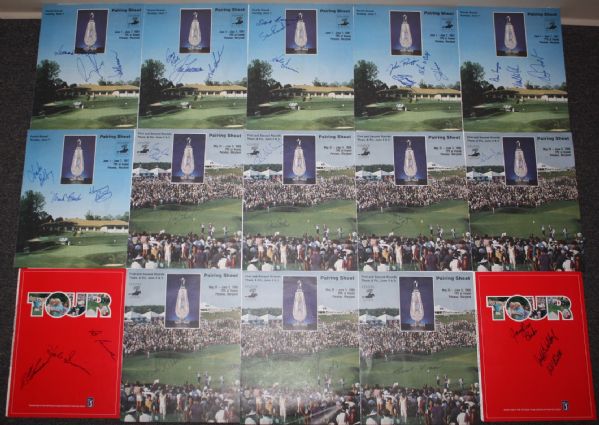 Large Assortment of Autographed Pairing Sheets, Photos, and more! 99 Autographs! JSA COA