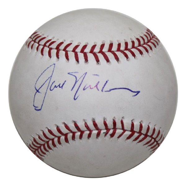Jack Nicklaus Signed Baseball JSA COA