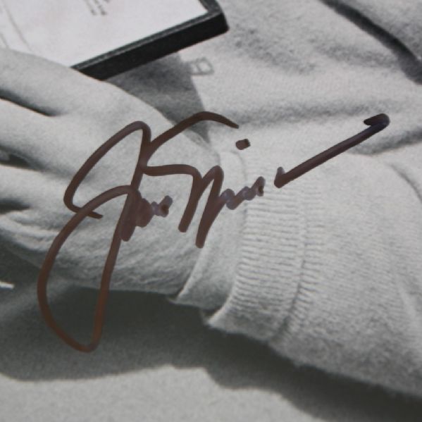 Jack Nicklaus Autographed 11x14 Black and White British Open Photo JSA COA
