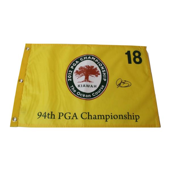 Rory McIlroy Autographed 2012 PGA Championship Flag - Kiawah JSA COA