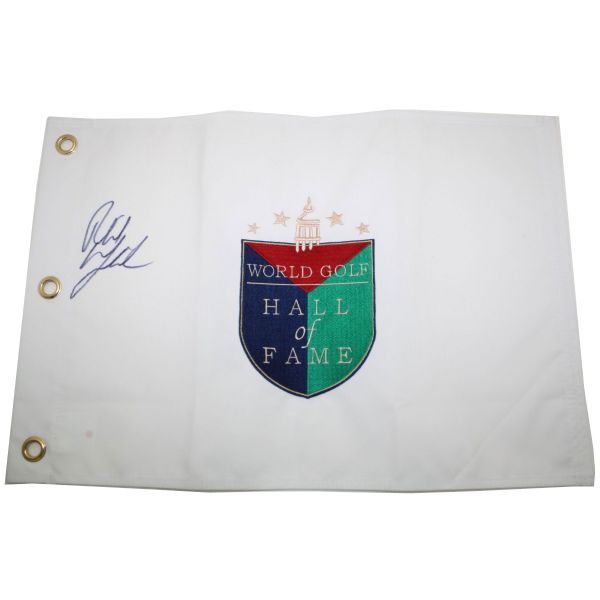 Phil Mickelson Signed World Golf Hall of Fame Embroidered Flag JSA COA