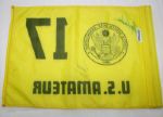 Signed Course Flown 17th Hole Flag From Significant Tiger Woods Win @ 1994 U.S. Amateur