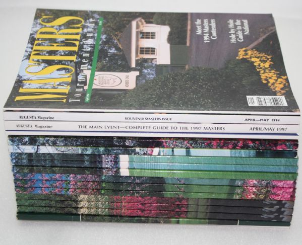 Lot of 13 Masters Journals from 1991-2000 and 5 Masters Magazines