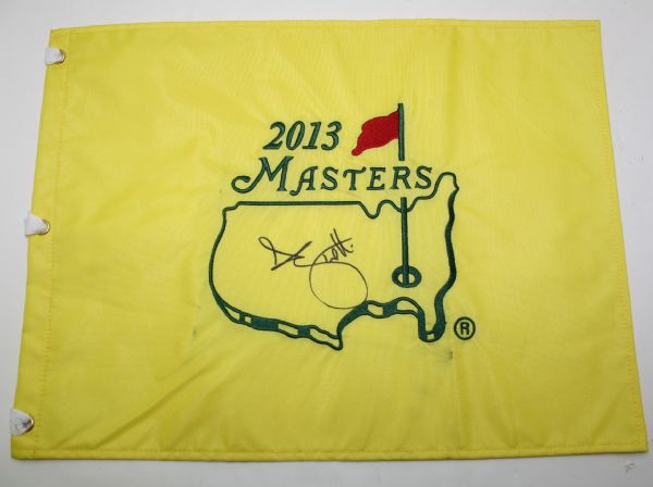 Adam Scott Signed 2013 Masters Golf Flag JSA COA